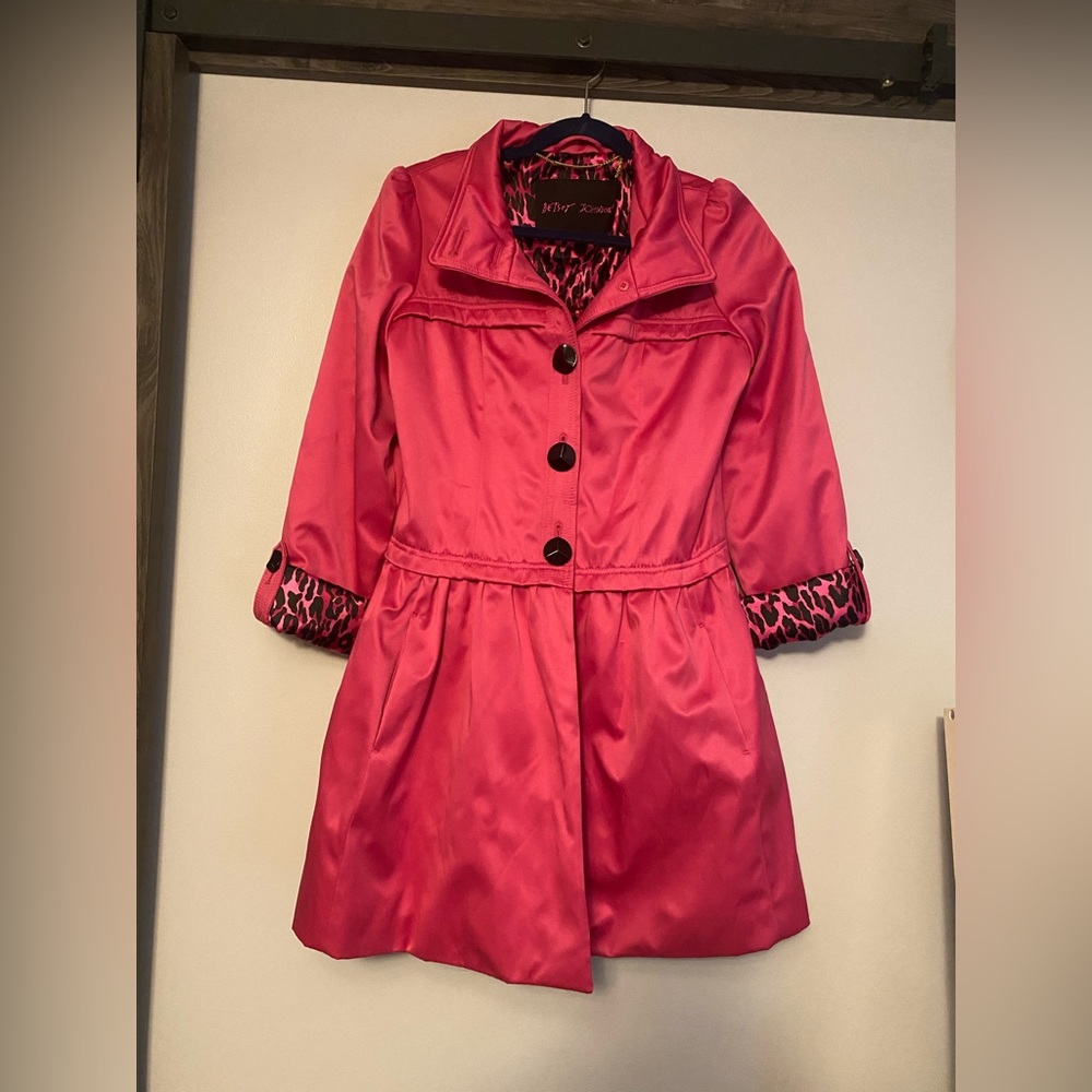 Betsey Johnson pink coat